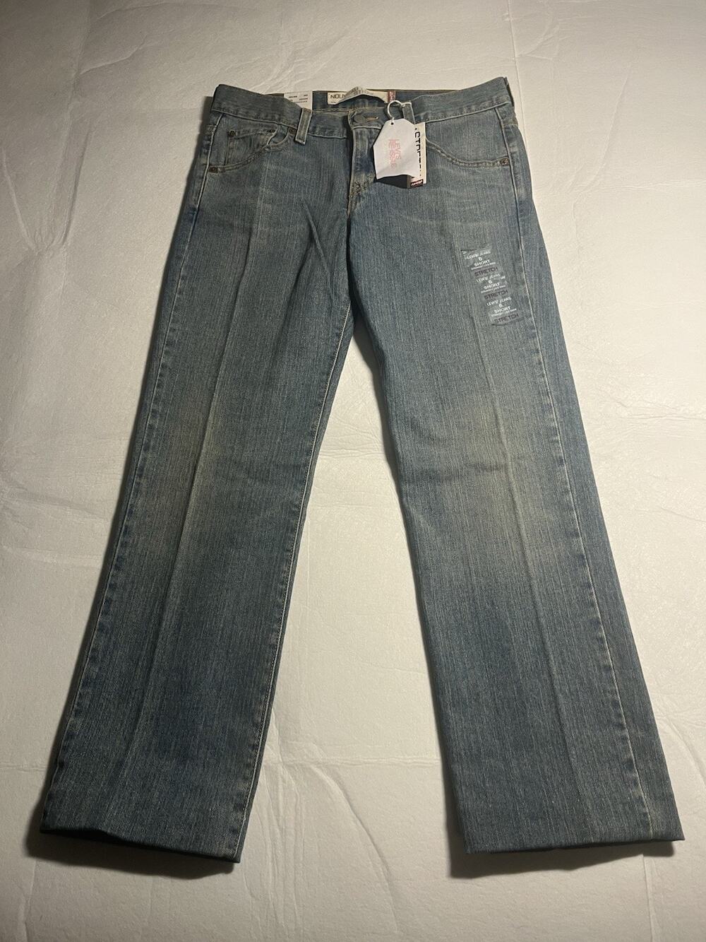 NWT Y2K Levi’s 505 Womens 6 Short Nouveau Low Rise Straight Leg Stretch Jeans